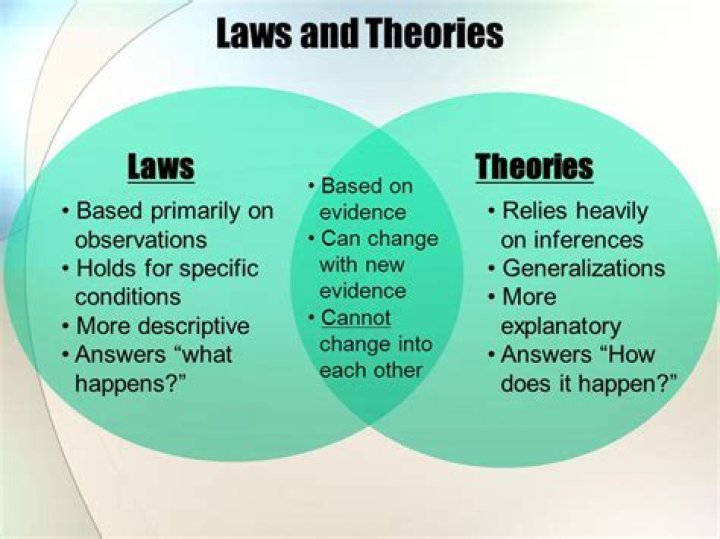 Are theories and laws?
