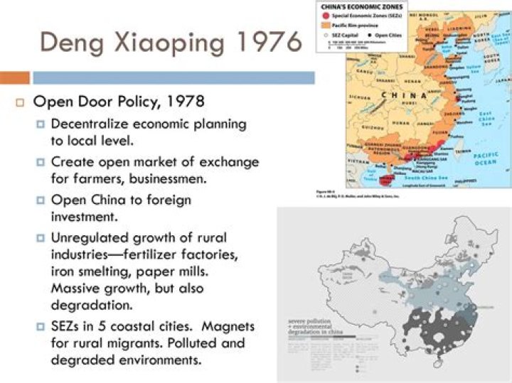 Did the open door policy help china?