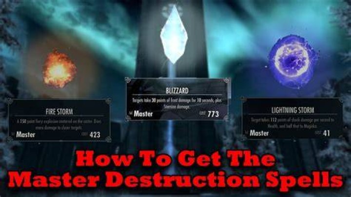 How do you get master spells in Skyrim?