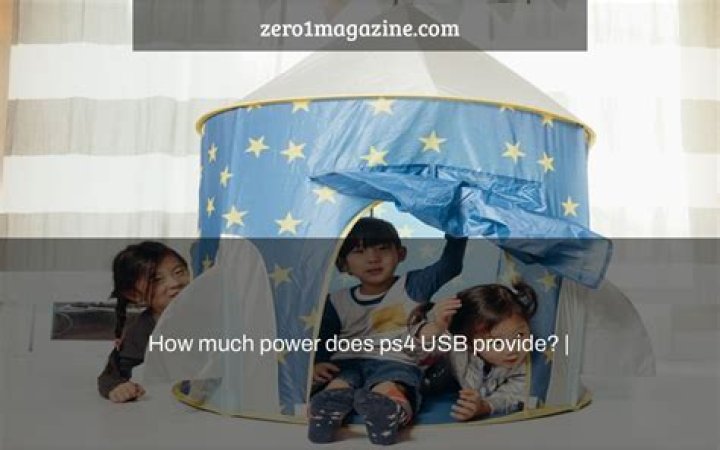 How much power does ps4 USB provide?