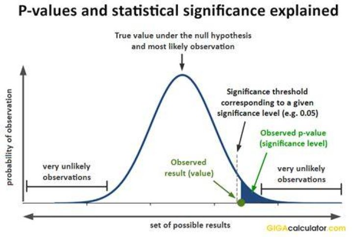 In statistics what is a p value?