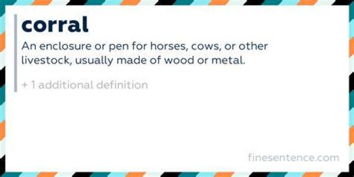 Why does corral mean?